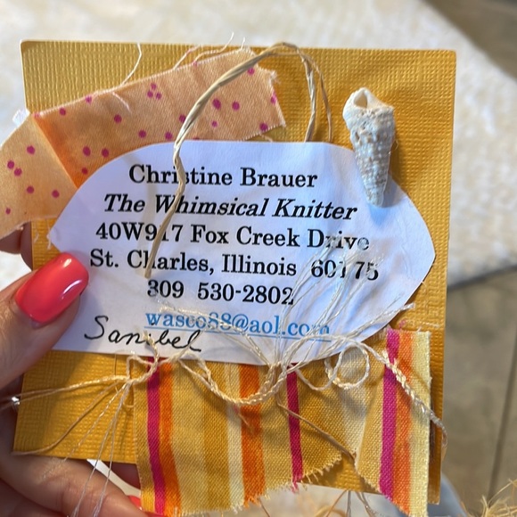 UNIQUE HANDMADE boho chunky Rag Knitted yellow shoulder bag genuine shells - Picture 13 of 17